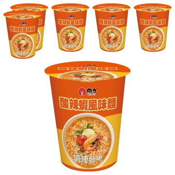 維力 酸辣蝦風味麵 58g  6個裝