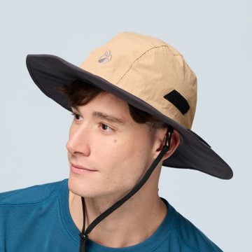 【WILDLAND荒野】中性抗UV防水功能大盤帽82卡其色