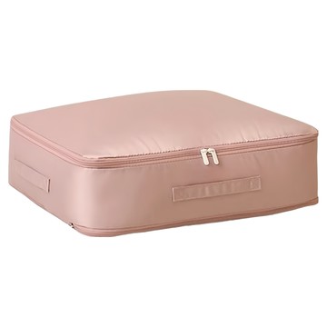 Starshop 棉被收納壓縮袋 裝6~8斤  1個  大(52 x 42 x 15~30cm)  豆沙粉