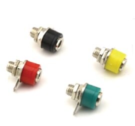 GS-6055B  綠/黃/紅/黑 簡易型4mm香蕉插頭 插座-5入/包 (含稅)【佑齊企業 iCmore】