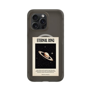 iPhone 15 Pro Max AirX 本質黑 - Valentine's Day Collection - 土星環：永恆的守護