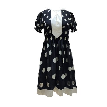 Lizzy黑色公主風點點連身洋裝