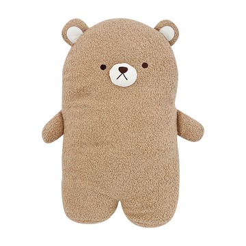 萌布朗 療癒系 Q毛森林好朋友 抱枕  44 x 40 x 19cm  熊熊 卡其色