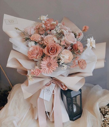 粉嫩櫻花 永生花束 求婚 生日 紀念日 升遷