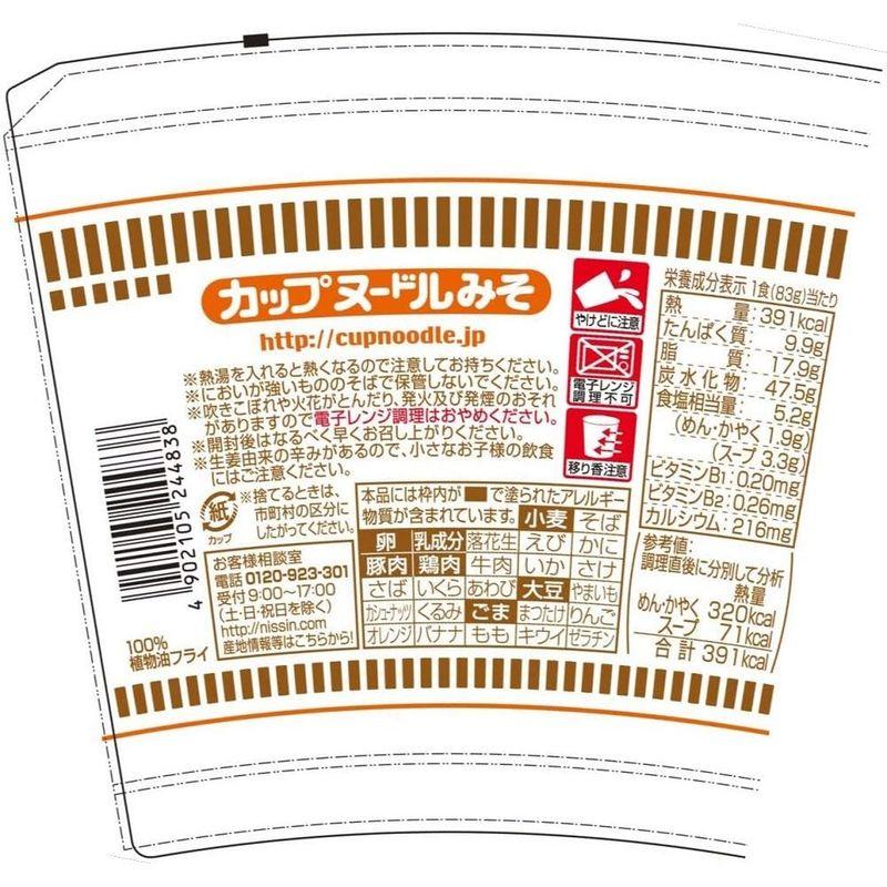 日清 カップヌードル 味噌 83g ×20個