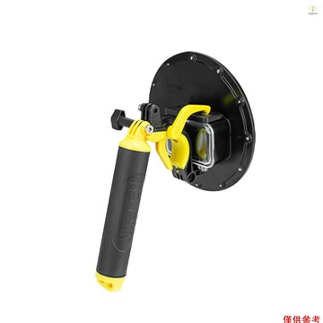 TELESIN 圓頂端口 30m/98.4ft 防水運動相機保護器水下浮潛潛水外殼,帶浮動手柄腕帶更換,適用於 T1V