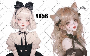 original sticker no.4656 人物貼紙 原創貼紙 原創人物貼紙 裝飾貼紙 cotton melody