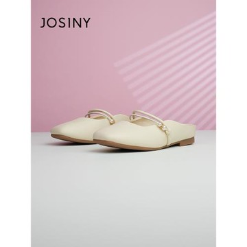 卓詩尼包頭拖鞋女2025春季新款法式平底休閑懶人鞋配裙子絕美單鞋