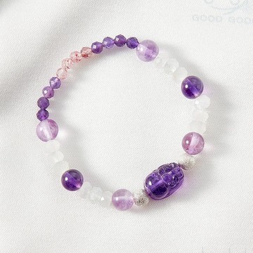 與你相遇紫晶貔貅手鍊(含開光)貴人運、提升專注、招人緣、事業運