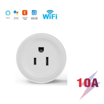 優品塗鴉Alexa插頭i-Fi智能插座Us 10A適配器無線遙控電源能量監測器生活應用程式與亞馬遜谷歌開關配合使用