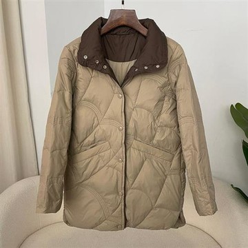 【巴黎精品】現貨+預購 頂級真羽絨外套白鴨絨外套羽絨衣秋冬保暖大碼休閒女裝-復古立領女外套5色a1ld81