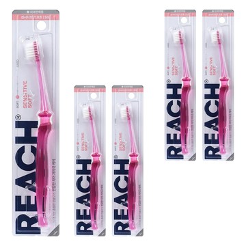 REACH 麗奇 齒科專家14°抗敏感護齦牙刷 顏色隨機  1入  5支