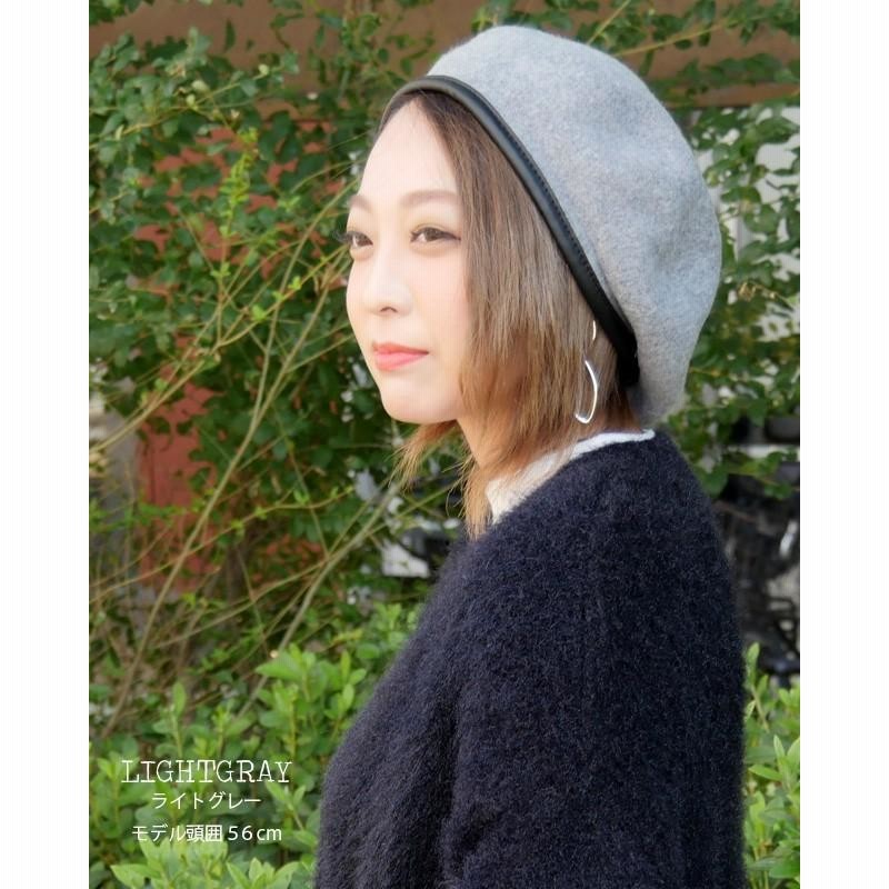 CA4LA ミリタリーベレー　濃グレー　レザーパイピング　未使用品 CIRCLET REPL(ONESIZE CHARCOAL GRAY): ベレー｜帽子通販｜CA4LA