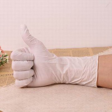 【一次性加長12寸丁?手套-長約12寸-100只/盒-1盒/組】乳膠薄實驗勞保手套無粉防滑食品級-586035