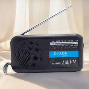 高品質雙波段波段老人便攜收音機LOGO自定義廣告促銷品收音機