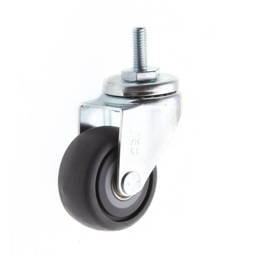 【2.5英吋】2.5吋 高彈性TPR輪 活動輪 螺絲牙4分牙 腳輪/輪子 萬向輪