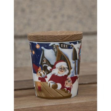 芬蘭Arabia 圣誕雪人老人馬克杯碗罐子童趣可愛兒童禮物清新細瓷