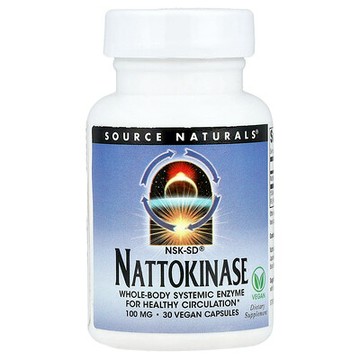 Source Naturals, NSK-SD 納豆激酶，100 毫克，30 粒膠囊