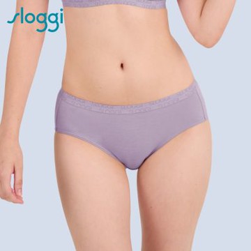 sloggi-GO VIVID EVERYDAY 有機棉系列小褲 霧紫