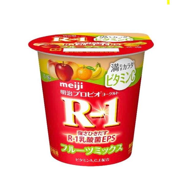 明治 R-1 ヨーグルト食べる タイプ(満たすカラダビタミンCフルーツミックス）(112g ×24コ)