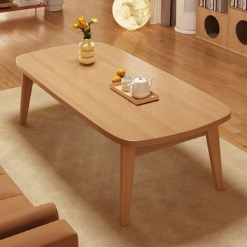 【匠俱】實木茶桌100x55x44cm 家用可折疊茶几 便攜式戶外小桌子 免安裝餐桌 出租房小飯桌 簡易矮桌 綜合多功能餐桌