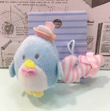 【震撼精品百貨】Tuxedo Sam Sanrio 山姆藍企鵝~造型絨毛髮束*57716