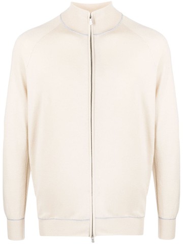 Eleventy - zip-up wool sweater - men - Wool - M - Neutrals