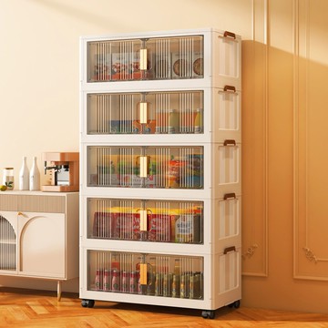 免安裝折疊收納箱零食儲物櫃子置物櫃家用臥室衣服塑料衣物收納箱