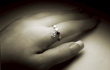 星座圖騰手工純銀戒 ( 12個星座圖騰可挑選/活動吊墜 )