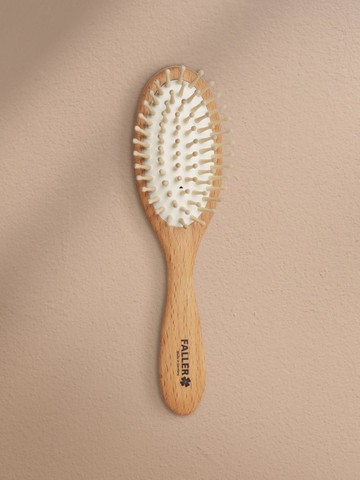 [Faller Brush] Wood Ball Pin Cushion Hair Brush