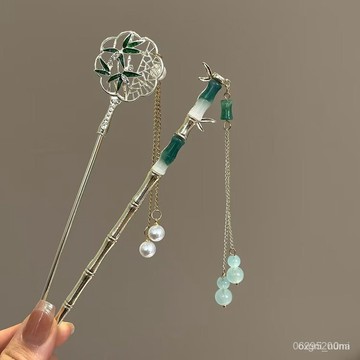 今天買明天到】女新中式盤髮 髮簪 步搖簪子 甜美髮簪 簪子 盤髮釵 氣質 古風髮簪 流蘇髮簪 髮簪 F303  1