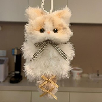 【玫瑰花園手作】可愛毛絨小貓掛件扭扭棒 DIY扭扭棒材料包 扭扭棒 DIY TS0010