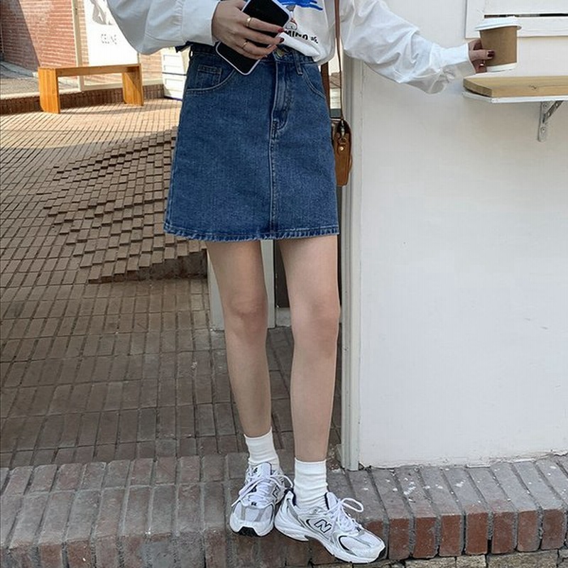 レディース デニムスカート韓国風 ボトムス ミニスカート春夏 おしゃれ かわいい 通販 Lineポイント最大0 5 Get Lineショッピング