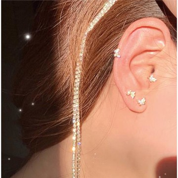 【喬老板Joy】蝴蝶耳釘925銀針耳環養耳防過敏日常簡約閃鉆精致潮