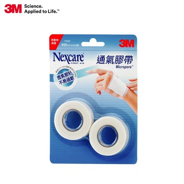 【3M】白色通氣膠帶1吋兩入X3