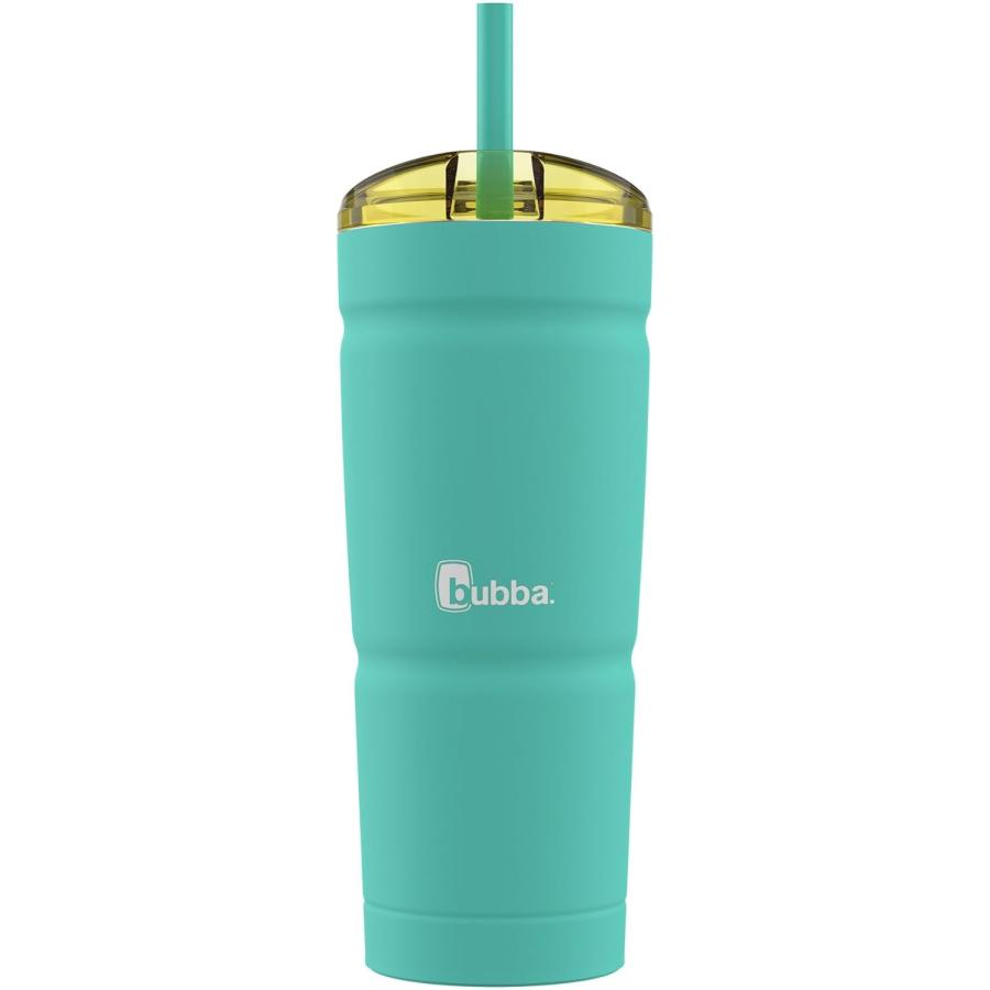 Bubba Envy S Insulated Stainless Steel Tumbler with Straw cold up 18 hours hot up hours Fits cup holders Easy-to-clean BPA-free  24 fl