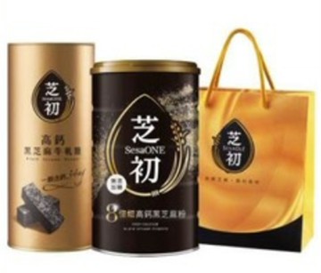 【芝初】8倍細高鈣黑芝麻粉380g單罐高鈣黑芝麻牛軋糖 單罐