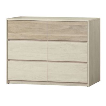 文創集 魯瑪4尺六抽斗櫃-120x40x82cm免組