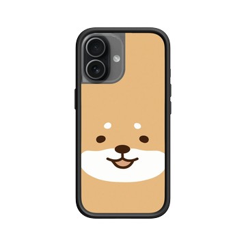 iPhone 17 Mod NX -邊框背蓋組合 (相機按鈕) 黑 - 柴語錄 Shiba Says - 廢柴大臉(直)