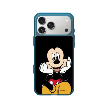 iPhone 17 Pro Max Clear (相機按鈕) 夜幕藍 - 迪士尼-米奇 Mickey - 米奇看著你