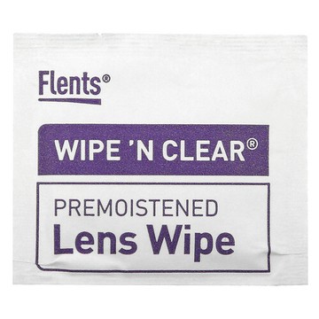 Flents, Wipe 'N Clear 預溼鏡片擦拭布，20 片