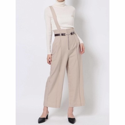 公式 Murua ムルーア ワンショルダーワイドパンツ 通販 Lineポイント最大get Lineショッピング