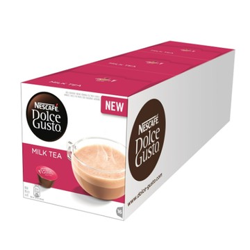限期買5盒送1盒(隨機即期品)  雀巢 咖啡 DOLCE GUSTO 醇香奶茶膠囊16顆入3x184g (一條三盒入) 料號 12468985 多趣酷思膠囊咖啡機專用