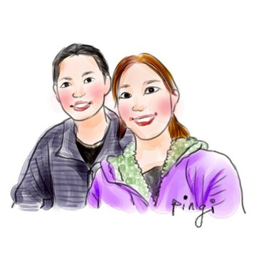 情人肖像畫電繪客製寵物貓狗畫像委託毛孩紀念似顏繪禮物