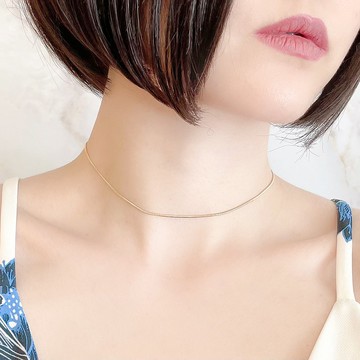 金色 / 蛇形鍊簡約頸鍊 SV251G