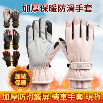冬季加厚保暖手套 防風手套 滑雪手套 防滑手套 滑雪 手套 騎車手套 騎士手套 機車手套 防水手套 防寒觸屏
