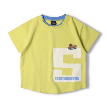 akachan honpo - 印花T恤-黃色