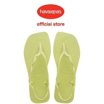 Havaianas 哈瓦仕 涼鞋 夾腳拖 拖鞋 時尚 方形 鑽石切割 綠黃 Soleil 4148977-9307W