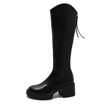 200斤外貿特大碼女裝速賣通亞馬遜歐美風長筒靴女不過膝騎士靴潮