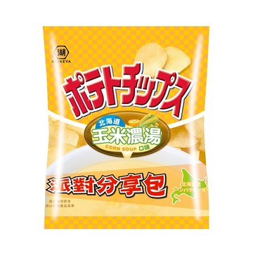 湖池屋平切洋芋片117g-北海道玉米濃湯